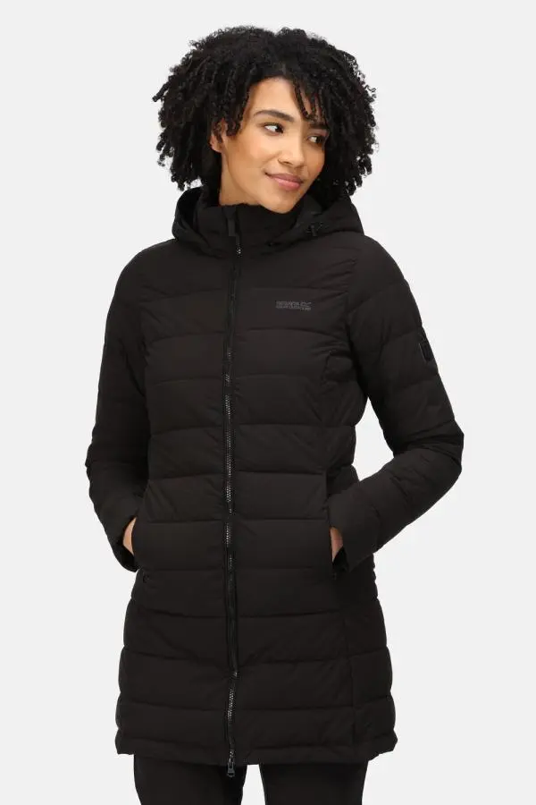 Regatta Women's 'Starler' Insulated Padded Jacket in Black | Size: 12