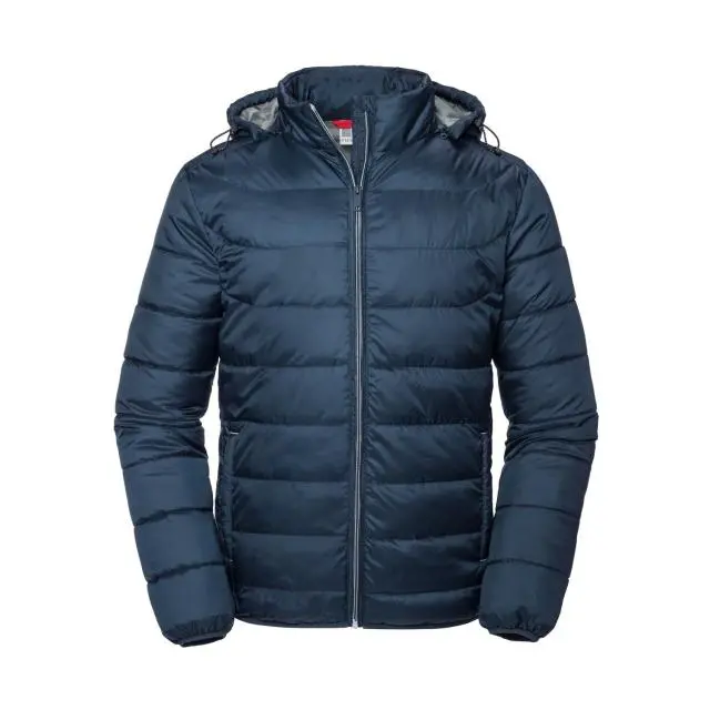 Russell Hooded Nano Jacket in Navy | Size: XL