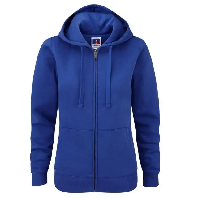 Russell Women's Premium Authentic Zipped Hoodie (3-Layer Fabric) in Royal 