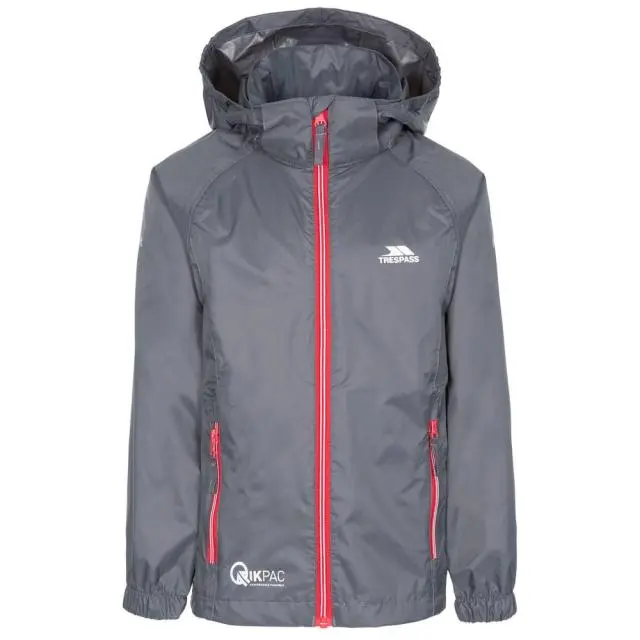 Trespass Qikpac X Packaway Jacket in Dark Grey 