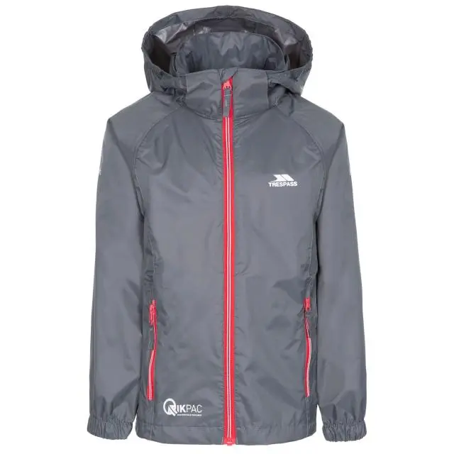 Trespass Qikpac X Packaway Jacket in Dark Grey 