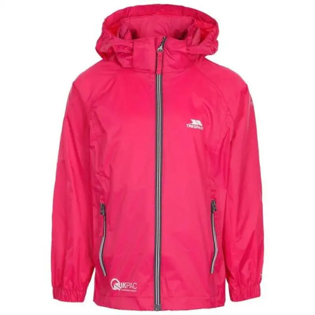 Trespass Qikpac X Packaway Jacket in Dark Pink 