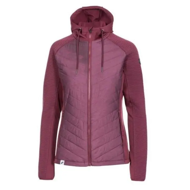 Trespass Women's Grace Sports Full Zip Hoodie in Maroon | Size: Small