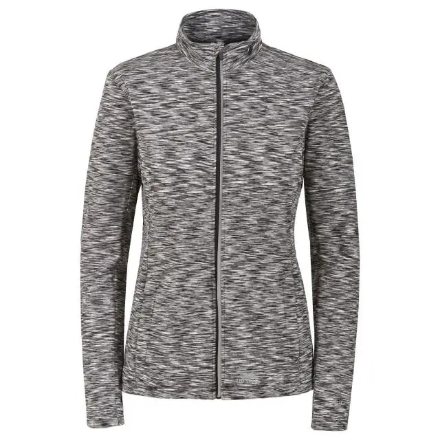 Trespass Women's Indira Long Sleeve Full Zip Active Top in Grey 