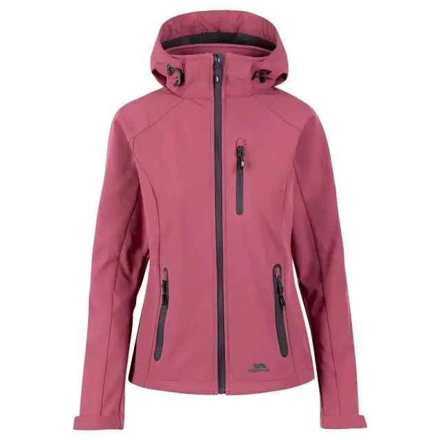 Trespass Women's Bela II Waterproof Soft Shell Jacket in Light Pink 