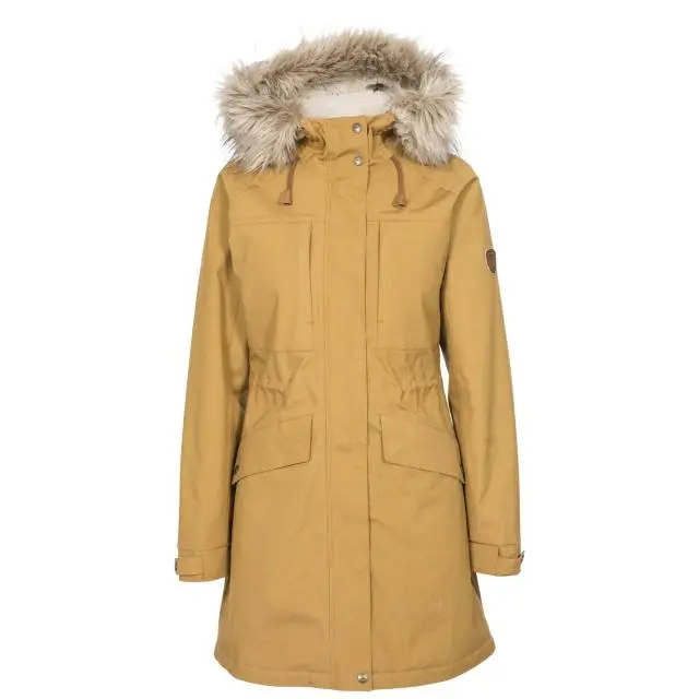 Trespass Women's Faithful Waterproof Jacket in Light Sand | Size: Small