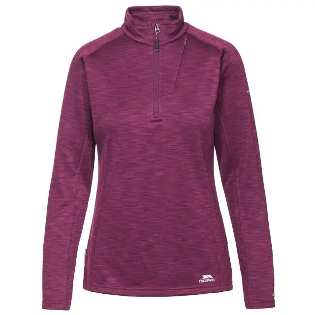 Trespass Women's Fairford Fleece Top in Grape | Size: XS