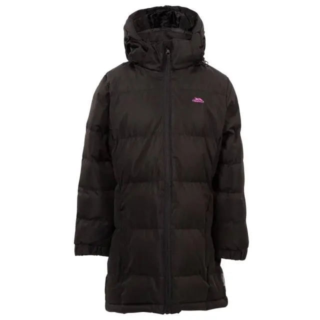 Trespass Girl's Tiffy Padded Coat in Black 