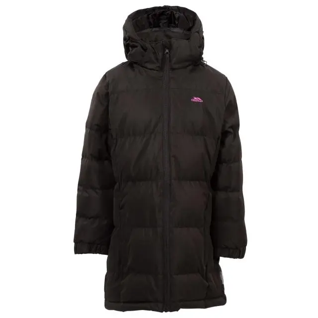 Trespass Girl's Tiffy Padded Coat in Black 
