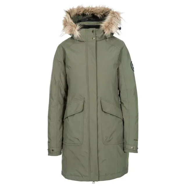 Trespass Women's Bettany Dlx Down Jacket in Dark Green 