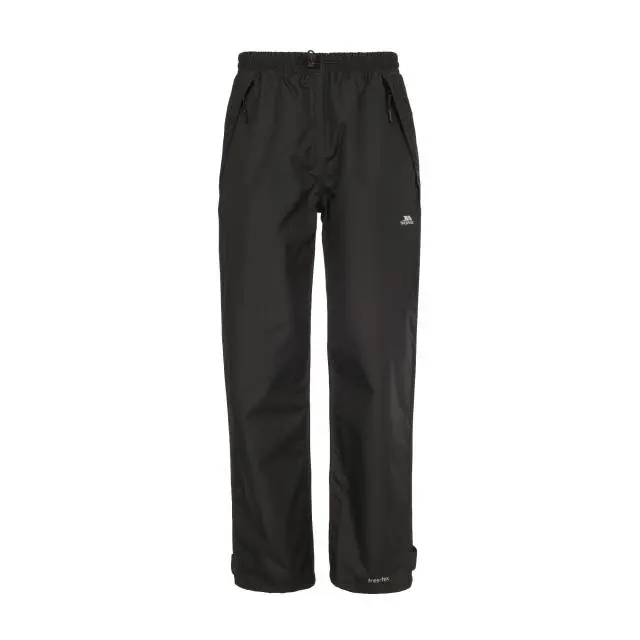 Trespass Women's Tutula Waterproof Trousers in Black | Size: 2XL