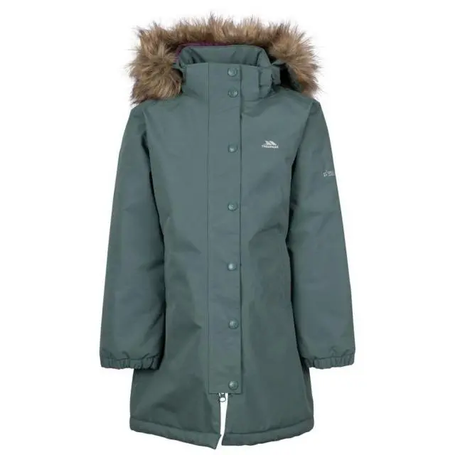 Trespass Girl's Astound TP50 Waterproof Jacket in Lime 