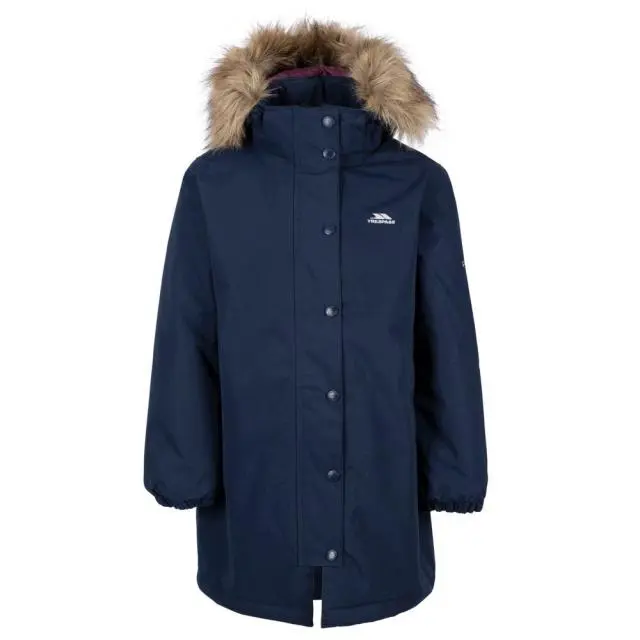 Trespass Girl's Astound TP50 Waterproof Jacket in Navy | Size: 9-10 Years