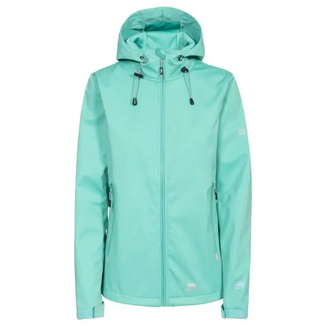 Trespass Women's Marsa Waterproof Softshell Jacket in Green | Size: 2XS