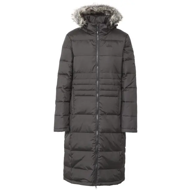 Trespass Women's Phyllis Parka Down Jacket in Black 
