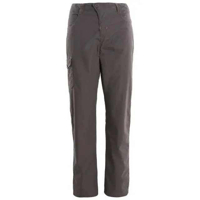 Trespass Women's Rambler Water Repellent Outdoor Trousers in Dark Grey 