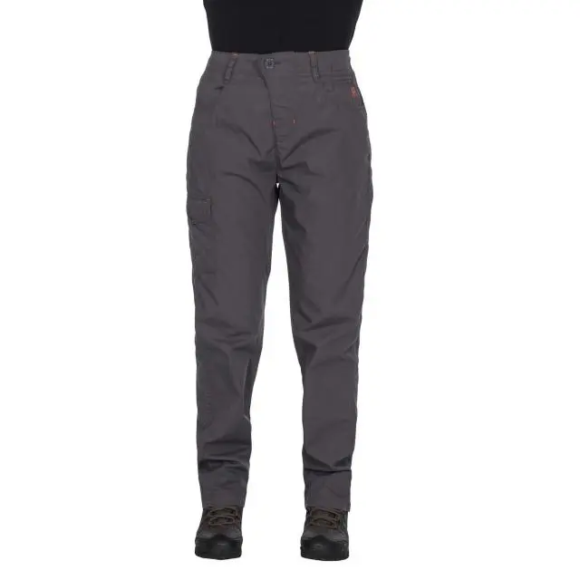 Trespass Women's Rambler Water Repellent Outdoor Trousers in Dark Grey 