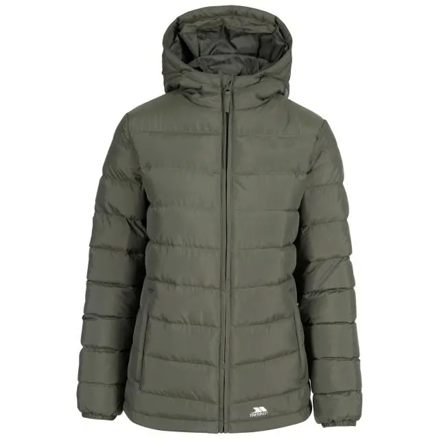Trespass Women's Elegant Jacket in Dark Green | Size: 2XS