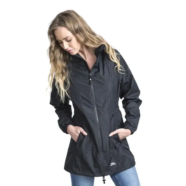 Trespass Women's Waterproof Shell Jacket in Black 