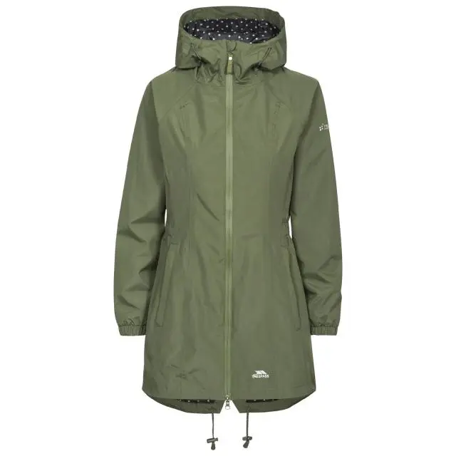 Trespass Women's Waterproof Shell Jacket in Dark Green 