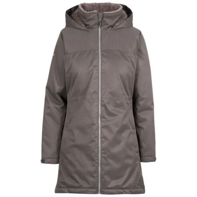 Trespass Women's Wintry TP75 Waterproof Jacket in Dark Grey | Size: Large