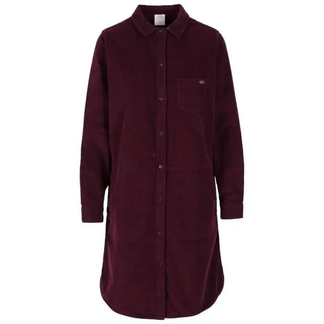 Trespass Women's Allison Shirt Dress in Red 