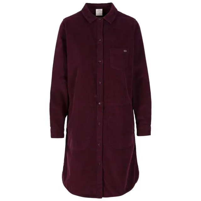 Trespass Women's Allison Shirt Dress in Red 