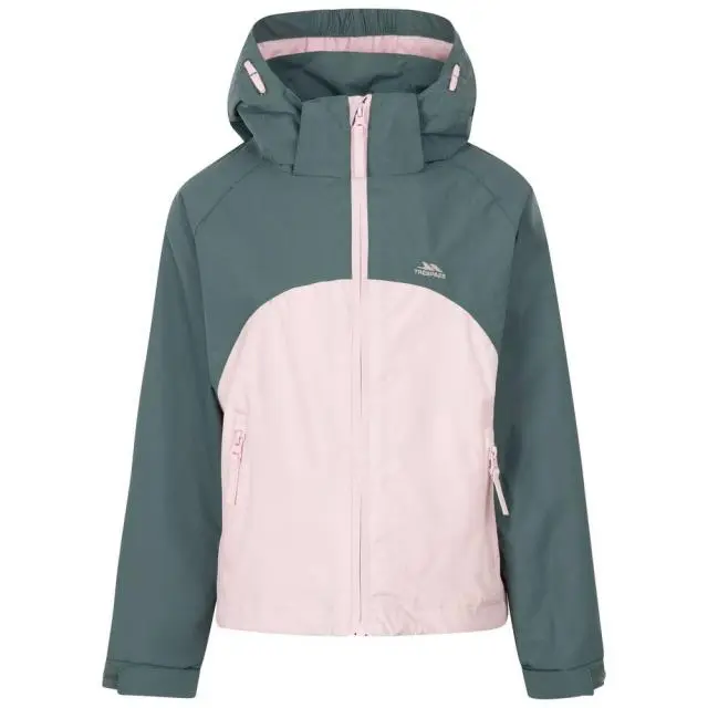 Trespass Girl's Capture TP50 Waterproof Jacket in Lime 