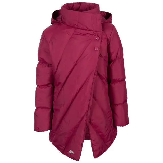 Trespass Girl's Vello Padded Jacket in Dark Pink 