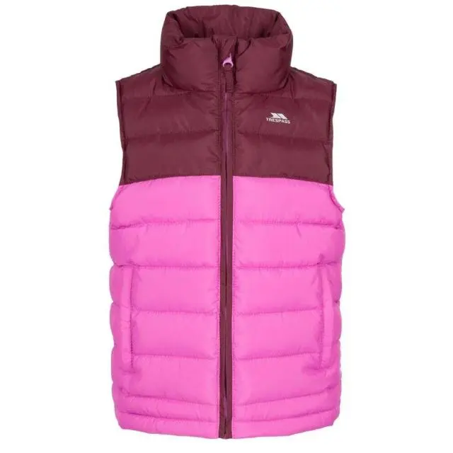 Trespass Oskar Gilet in Maroon | Size: 11-12 Years