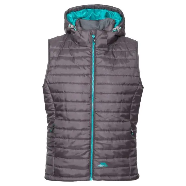 Trespass Women's Aretha Casual Gilet in Dark Grey 
