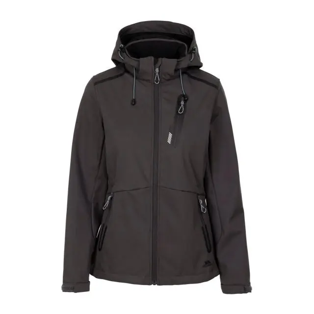 Trespass Women's Neman TP75 Soft Shell Jacket in Dark Grey | Size: Medium