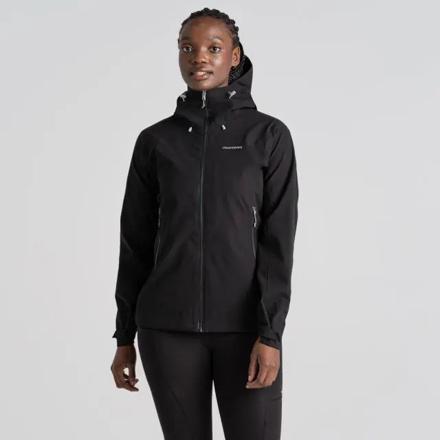Craghoppers Women's 'Dynamic Pro II' Aquadry Waterproof Hiking Jacket in Black 