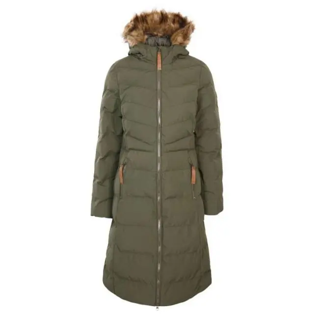Trespass Women's Audrey Padded Jacket in Green | Size: XL
