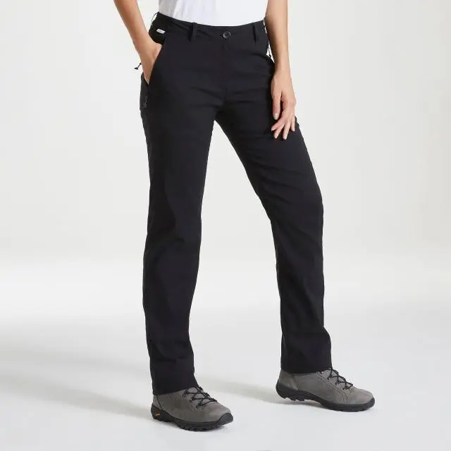 Craghoppers Women's Winter Lined 'Kiwi Pro II' Walking Trousers in Black 