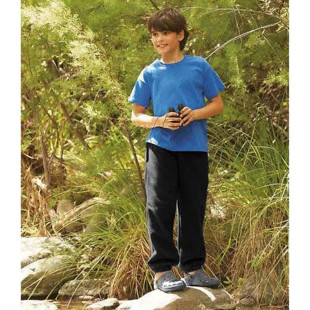 Fruit of the Loom Premium 70 30 Jog Pants Jogging Bottoms in Black 