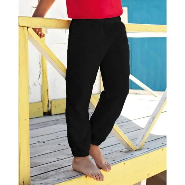 Fruit of the Loom Premium 70 30 Jog Pants Jogging Bottoms Pack of 2 in Black 