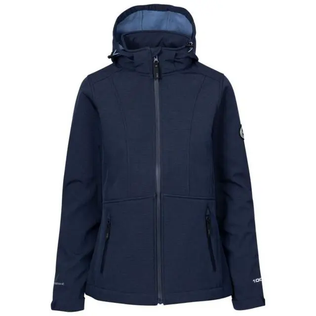 Trespass Women's Christine DLX Soft Shell Jacket in Navy | Size: XL