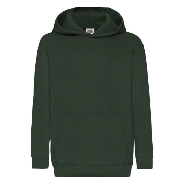 Fruit of the Loom Classic 80 20 Hoodie in Burgundy 