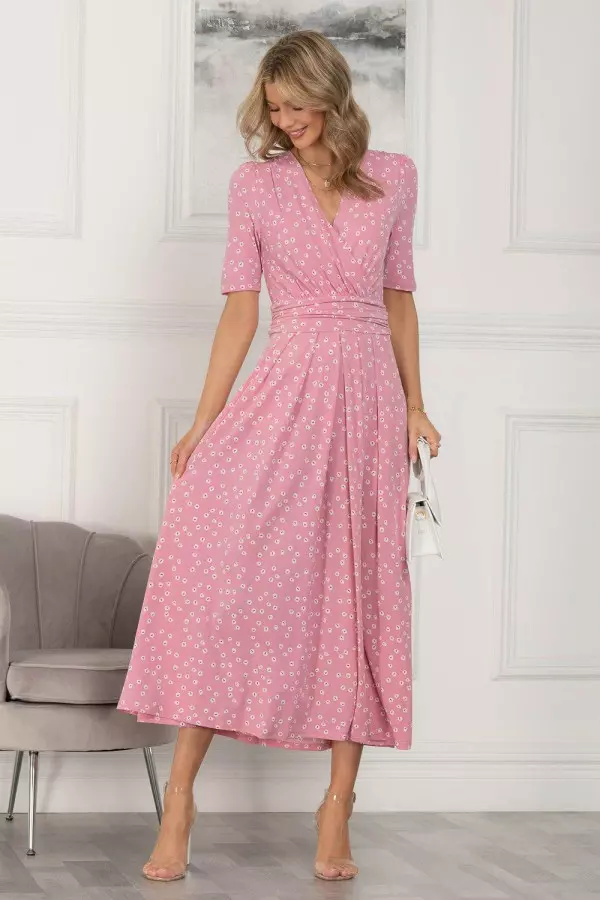 Coleen Printed Jersey Maxi Dress