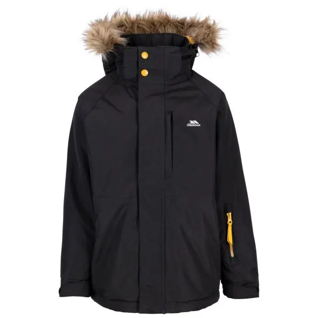 Trespass Boy's Ultimately Waterproof Padded Jacket in Black 