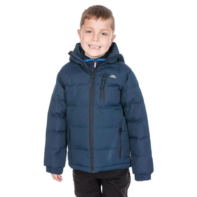 Trespass Boy's Tuff Hooded Jacket in Navy 