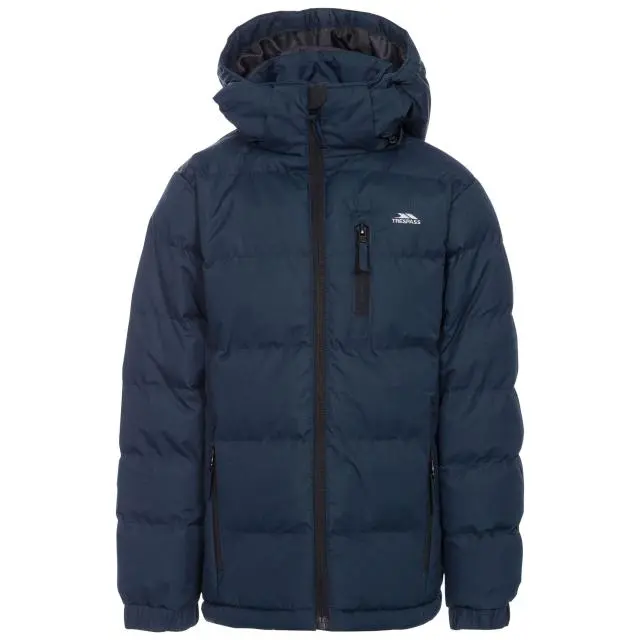 Trespass Boy's Tuff Hooded Jacket in Navy 
