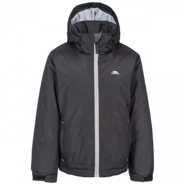 Trespass Boy's Rudi Waterproof Jacket in Black 