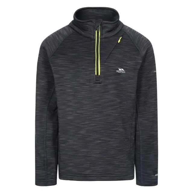 Trespass Boy's Edvin Fleece Top in Black 