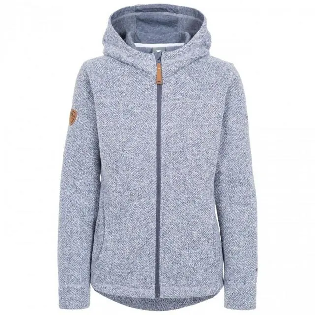 Trespass Women's Reserve Hooded Fleece in Blue 