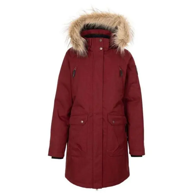 Trespass Women's Dana Down Jacket in Dark Red 