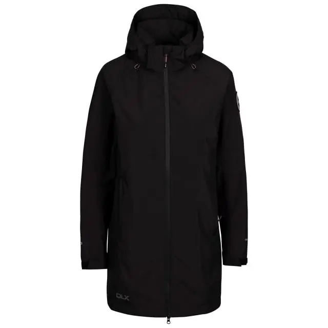 Trespass Women's Lucille DLX Waterproof Jacket in Black | Size: XL