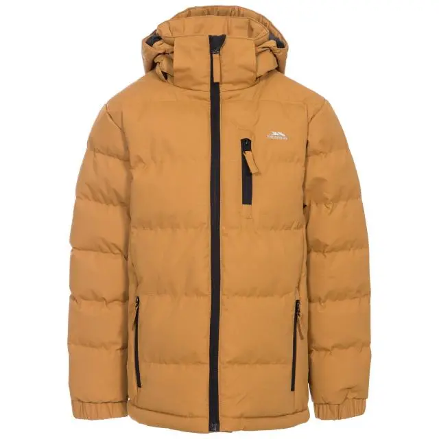 Trespass Boy's Tuff Hooded Jacket in Light Sand 