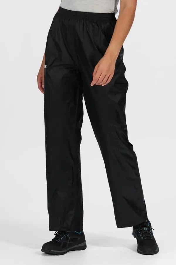 Regatta Women's Pack It Overtrousers in Jet Black | Size: Medium